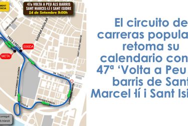 El circuito de carreras populares retoma su calendario con la 47ª ‘Volta a Peu als barris de Sant Marcel·lí i Sant Isidre’