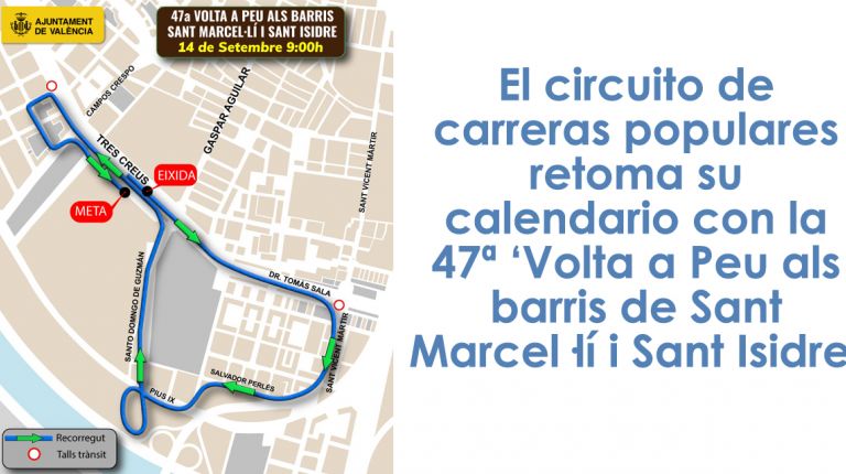 El circuito de carreras populares retoma su calendario con la 47ª ‘Volta a Peu als barris de Sant Marcel·lí i Sant Isidre’