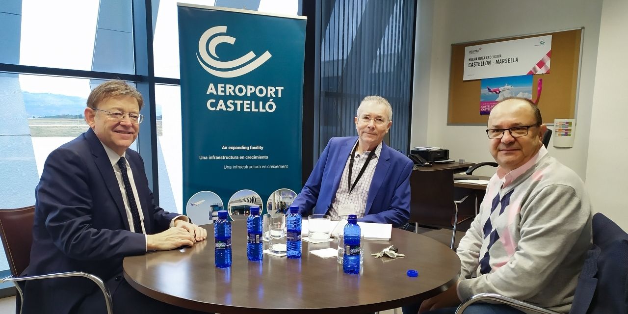  Ximo Puig destaca que la segunda ruta del aeropuerto de Castellón a Londres reforzará la conectividad con el mercado británico