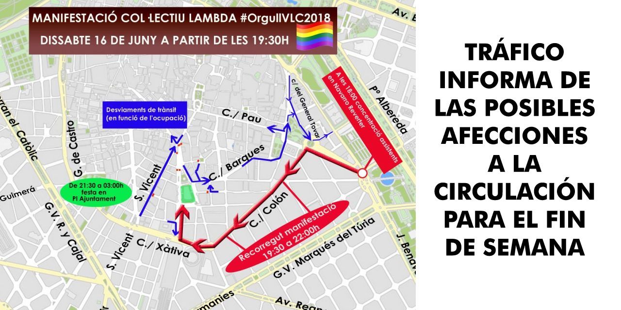  TRÁFICO INFORMA DE LAS POSIBLES AFECCIONES A LA CIRCULACIÓN PARA EL FIN DE SEMANA