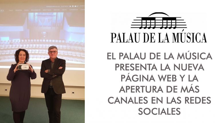 EL PALAU DE LA MÚSICA PRESENTA LA NUEVA PÁGINA WEB 