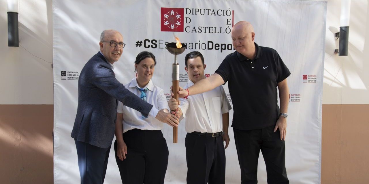   La Diputación acoge la recepción de la antorcha de los Special Olympics con motivo del VIII Campeonato Nacional de Fútbol 7 Unificado