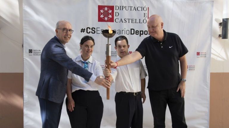  La Diputación acoge la recepción de la antorcha de los Special Olympics con motivo del VIII Campeonato Nacional de Fútbol 7 Unificado