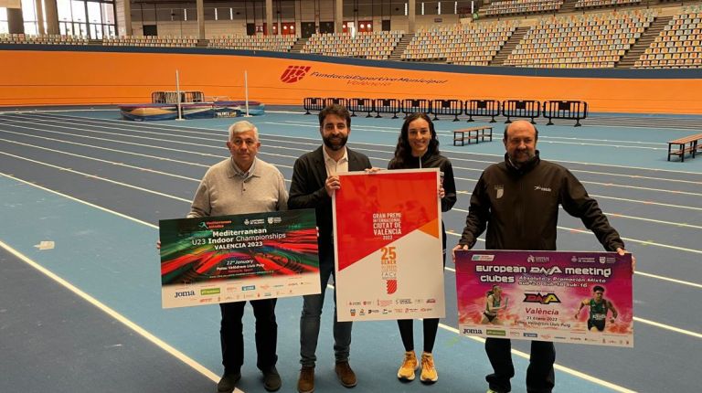 Las renovadas instalaciones del Velódromo Luis Puig se estrenan con tres grandes pruebas de atletismo en pista cubierta