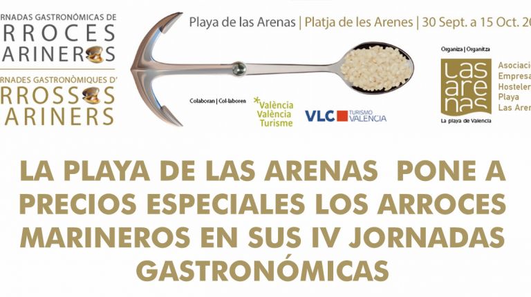 LA PLAYA DE LAS ARENAS  PONE A PRECIOS ESPECIALES LOS ARROCES MARINEROS EN SUS IV JORNADAS GASTRONÓMICAS