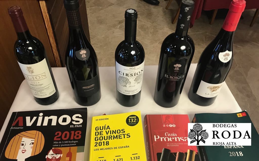  La Cata de los Cinco Mejores Vinos de España nombra campeón a CIRSION 2015 de Bodegas RODA