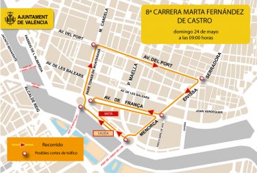 El Ayuntamiento prepara un dispositivo de tráfico este domingo en Camins al Grau por la Carrera Marta Fernández de Castro 
