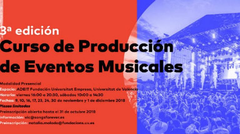 El curso universitario de Producción de Eventos Musicales celebra en Valencia su tercera edición 