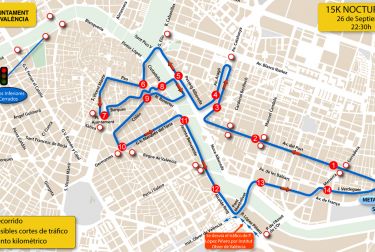 Movilidad establece un dispositivo especial de tráfico para la carrera 15K Nocturna de este sábado