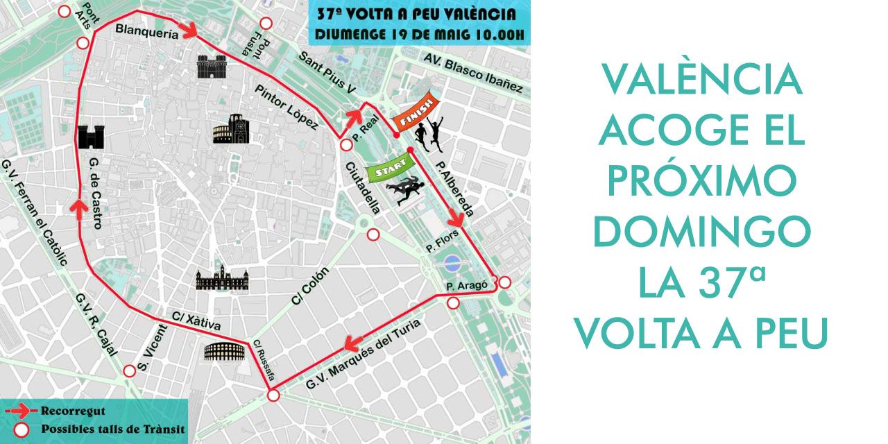  VALÈNCIA ACOGE EL PRÓXIMO DOMINGO LA 37ª VOLTA A PEU